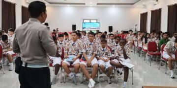Police Goes To School, Sat Lantas Polres Jayapura Tanamkan Budaya Tertib Berlalu Lintas Sejak Dini