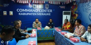 Kabid Humas Polda Papua Jalin Sinergi Informasi Publik dengan Dinas Kominfo Merauke
