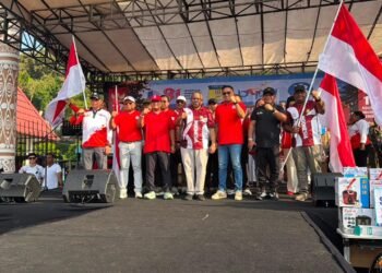 Polda Papua Dukung Launching Pencanangan dan Jalan Santai HUT Ke-81 Proklamasi Kemerdekaan Republik Indonesia Provinsi Papua