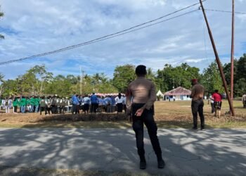 Semarak HUT Ke-81 RI di Biak Numfor, Polres Bersama Jajaran Kawal Seluruh Rangkaian Upacara
