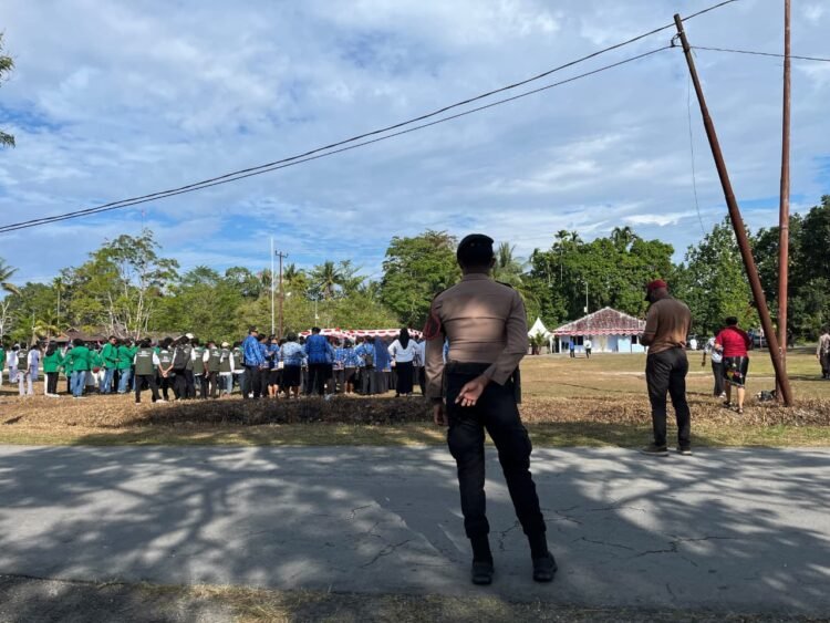 Semarak HUT Ke-81 RI di Biak Numfor, Polres Bersama Jajaran Kawal Seluruh Rangkaian Upacara