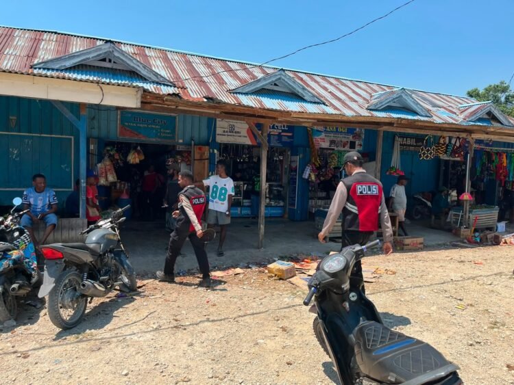 Polres Mamberamo Tengah Perkuat Patroli di Pasar dan Objek Vital Kobakma