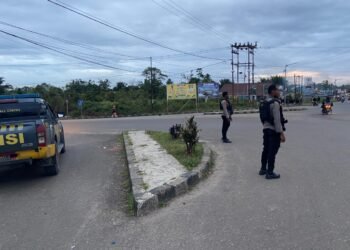 Jaga Kamtibmas Tetap Kondusif, Sat Samapta Polres Boven Digoel Intensifkan Patroli di Tanah Merah