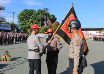 KA SPN Polda Papua Pimpin Upacara Penutupan dasar Bhayangkara dan Pengukuhan Resimen Siswa Diktuk Bintara Polri T.A. 2026