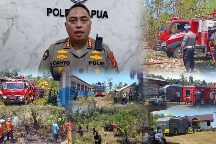 Kebakaran Hutan di Biak Timur Berhasil Dikendalikan, Polisi Imbau Warga Tingkatkan Kewaspadaan