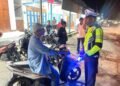 Patroli Blue Light di Malam Minggu, Satlantas Polres Waropen Jaring 35 Pelanggar, Berikan Edukasi Tertib Berlalu Lintas