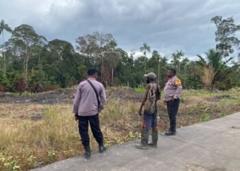 Cegah Kebakaran, Sat Binmas Polres Boven Digoel Sambangi Warga dan Sampaikan Imbauan