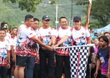 Wakapolda Papua Hadiri Fun Run 8,1 KM Semarakkan HUT TNI ke-81