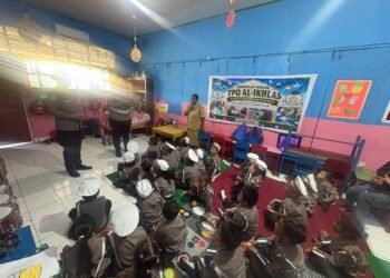 Police Go To School, Satlantas Polresta Jayapura Kota Kenalkan Keselamatan Lalu Lintas Sejak Dini