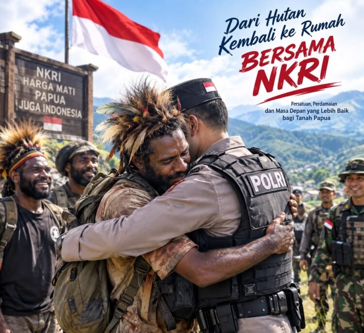 Sejumlah Individu dari Kelompok Bersenjata di Papua Kembali ke NKRI Sepanjang 2026
